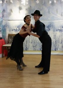 retro ballroom dancers