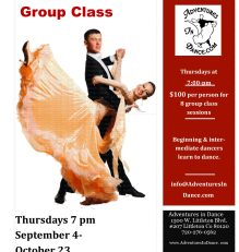 September / October Viennese Waltz Dance Class