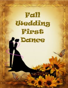 fall wedding frist dance