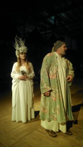 The spirit of christmas past and Scrooge