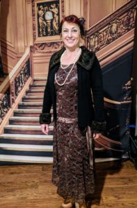 Titanic stairway with holly