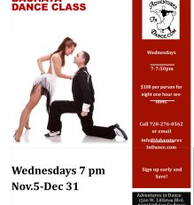 November/December Salsa Club Bachata Dance Class