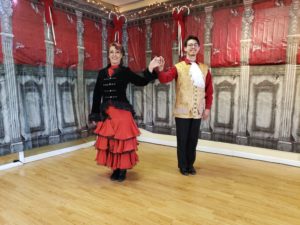 spanish waltz begin side by side