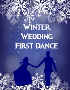 winter wedding first dance